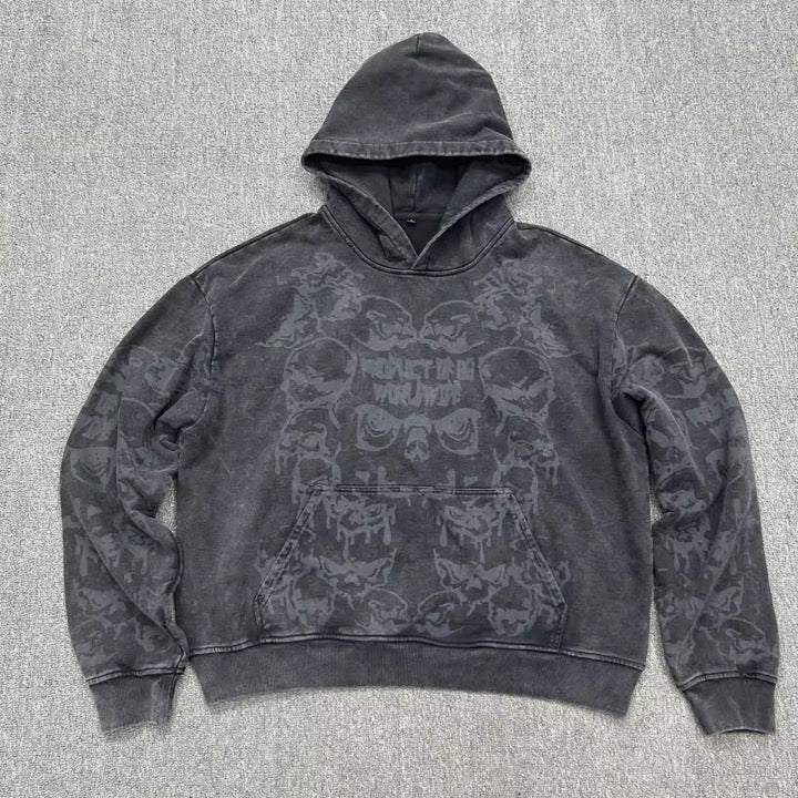 P’82 CHARCOAL ‘SKULLY’ Hoodie